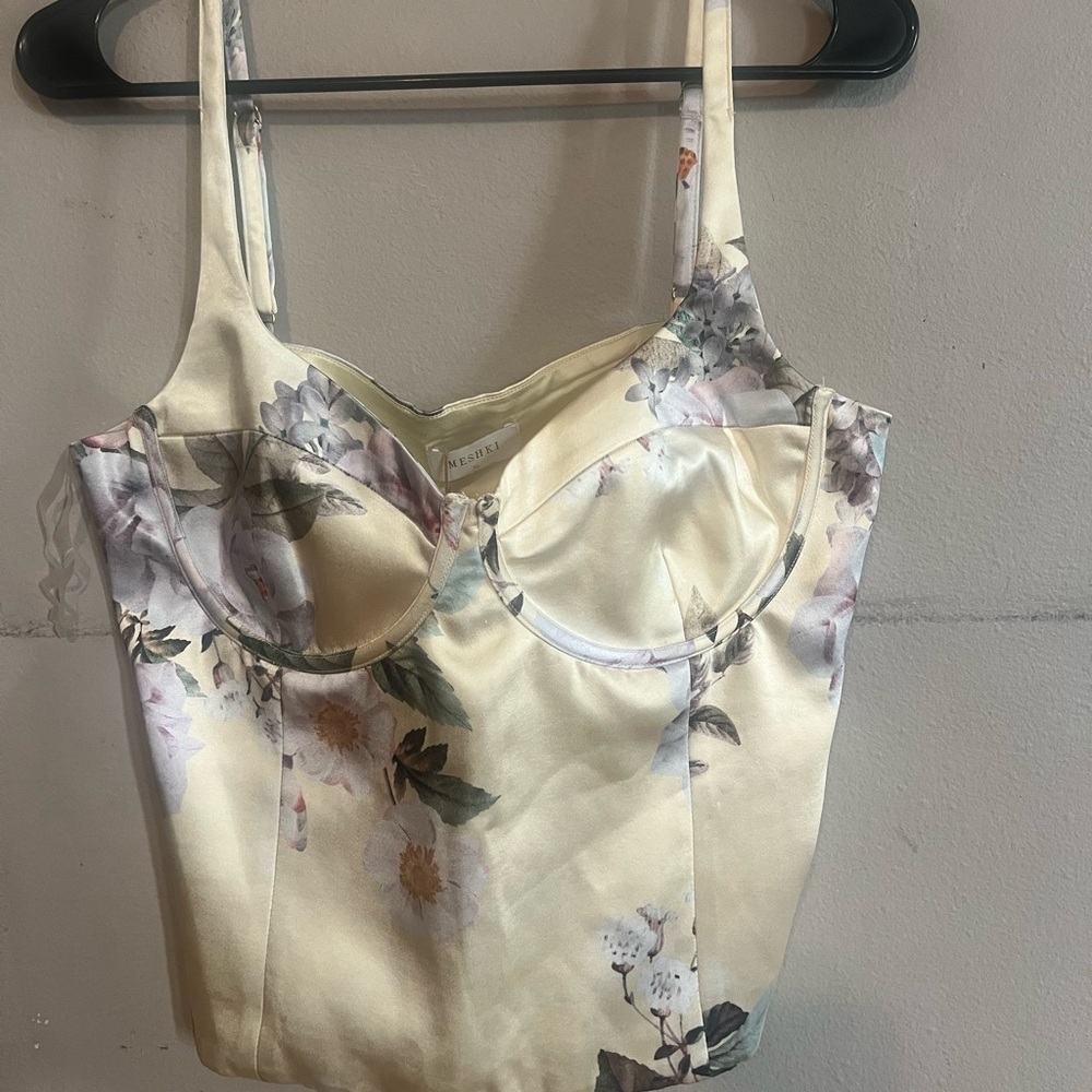 Floral Bustier Top